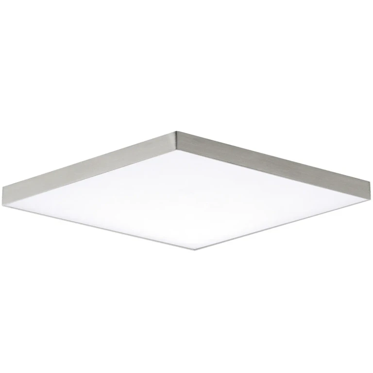 Satin Nickel LED Flush Mount from the Trim Collection