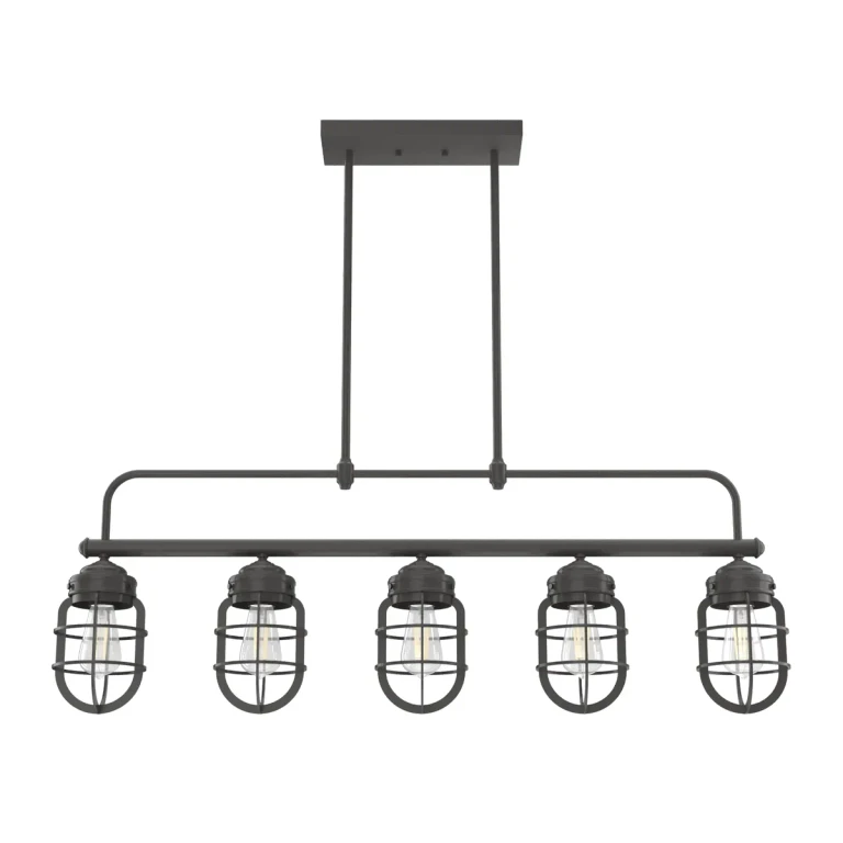 Hunter Starklake 5-Light Chandelier in Noble Bronze