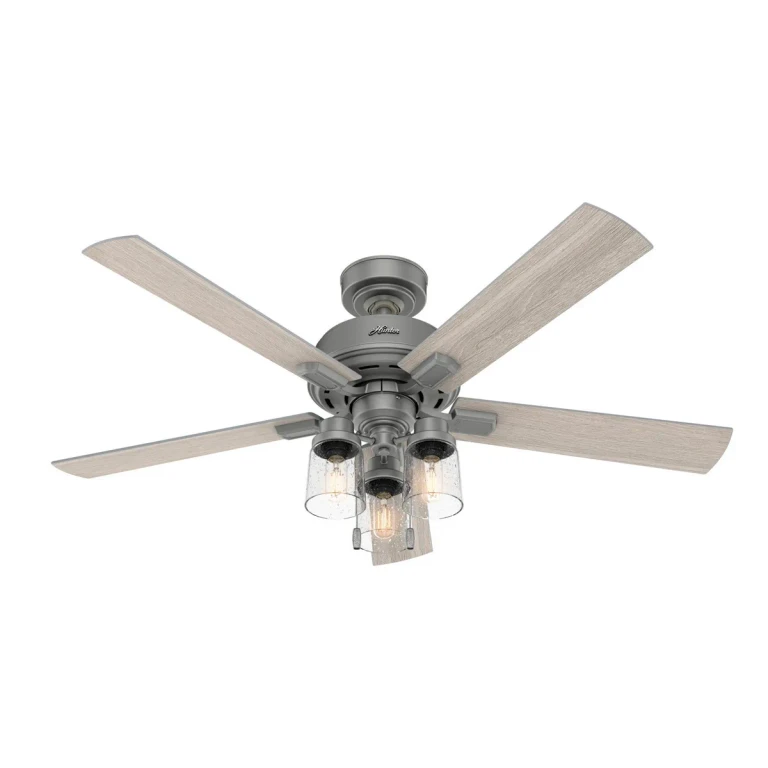 Matte Silver 44"Ceiling Fan from the Hartland Collection