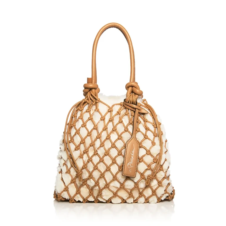 3.1 Phillip Lim Faux Fur Macrame Mini Sac Tote
