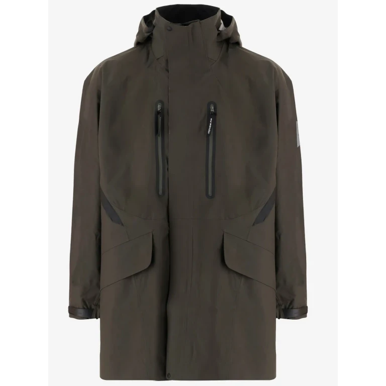 And Wander Technical Jacket With Hood And Multiple Pockets