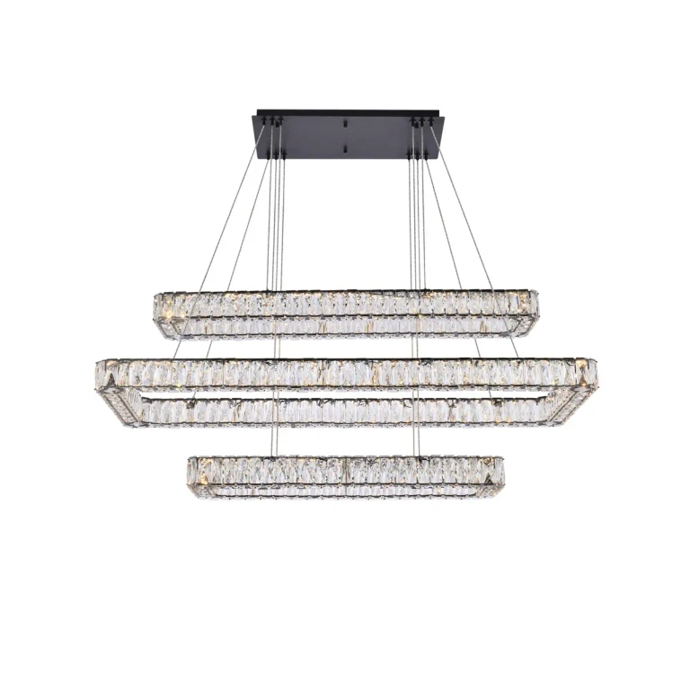 Black LED Pendant from the Monroe Collection