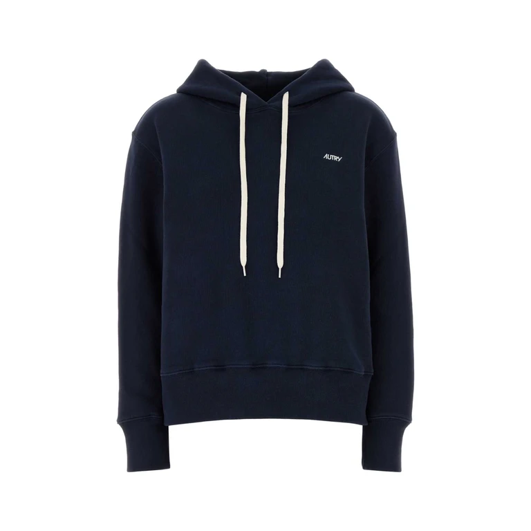 Autry Navy Blue Cotton Main Wom Sweatshirt A2jb Exterior: Felpe - Women