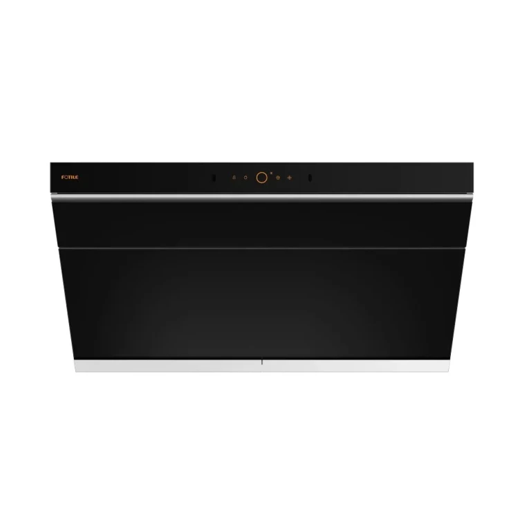36" Under Cabinet Wall Mount Range Hood in Black Tempered Glass