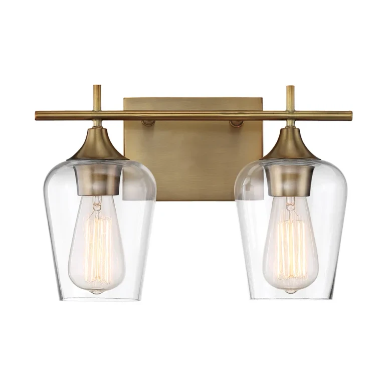 Savoy House Octave 2-Light Bathroom Vanity Light in Warm Brass - 8-4030-2-322
