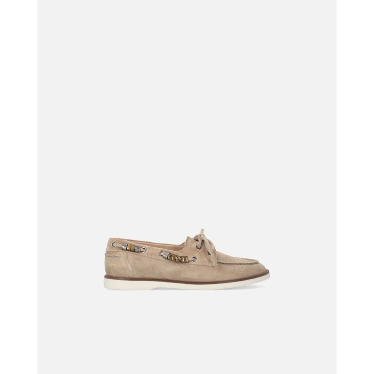 Pinko - Mocassins en daim avec applications bijou - 35