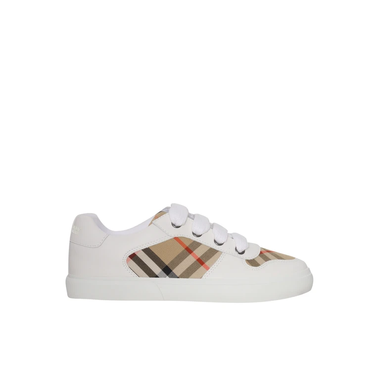 Burberry KID VULCANSED TRAINR White Sneaker - Kids