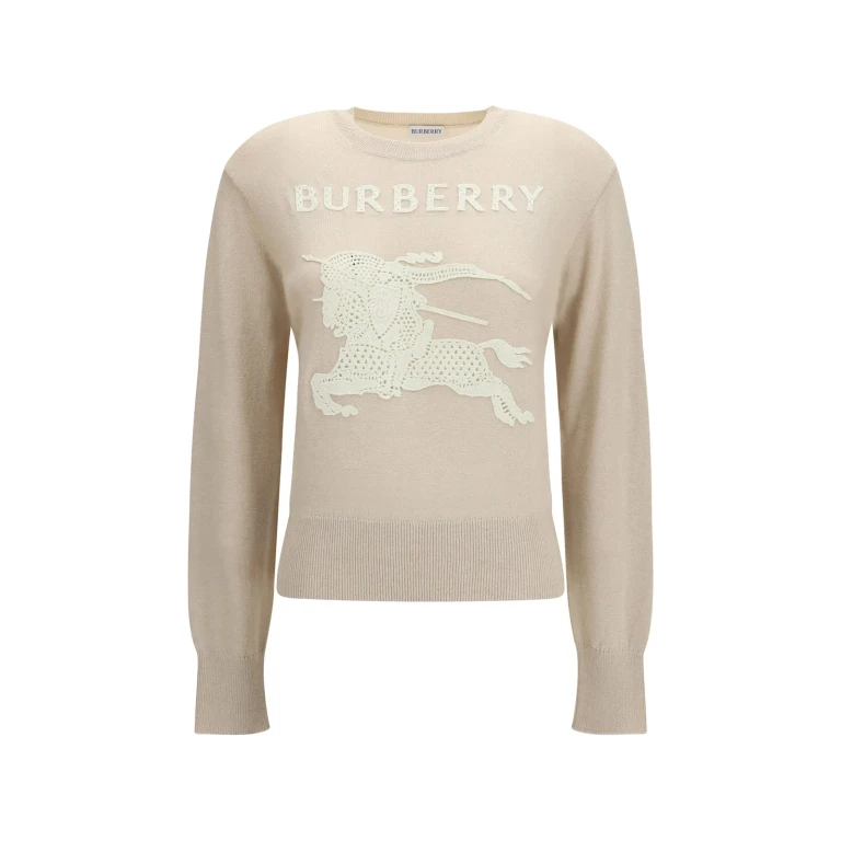 Burberry Sand Wool Blend Sweater