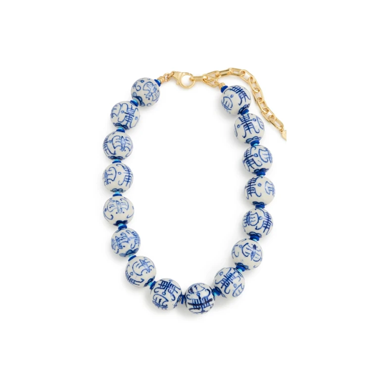 Elizabeth Cole Charli Necklace Blue One Size