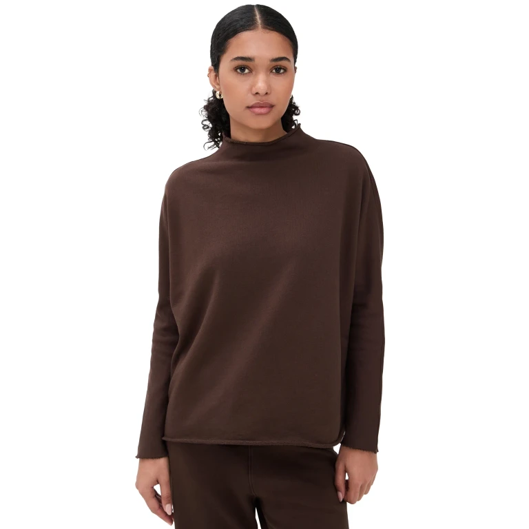 Frank & Eileen Effie Funnel Neck Capelet Sweatshirt Coco S