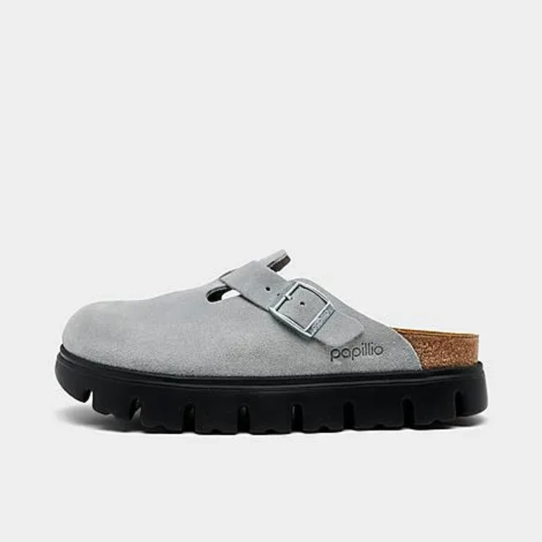 Women's Boston Chunky Platform Clogs in Pure Sage Size: 36