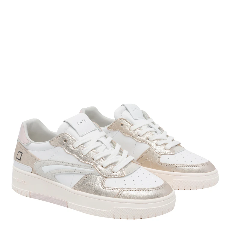 D. A.T. E. Sneakers White Leather / Rubber Sole - Women