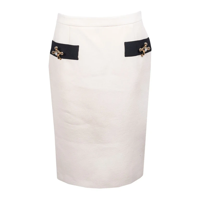 Falda Midi Moschino - Blanco