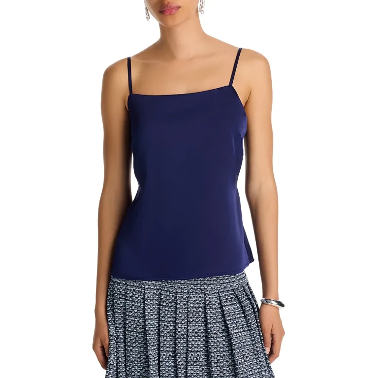 Misook x Lani Lynn Square Neck Crepe de Chine Cami
