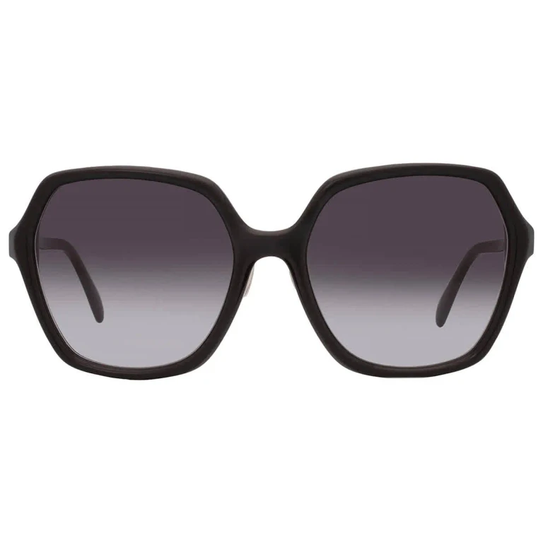 Celine Smoke Gradient Geometric Ladies Sunglasses CL40230F 01B 58