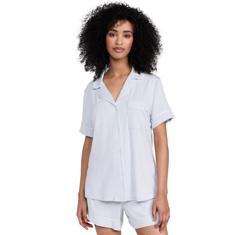 Eberjey Gisele The Relaxed Short Pajama Set Sorbet/Black L