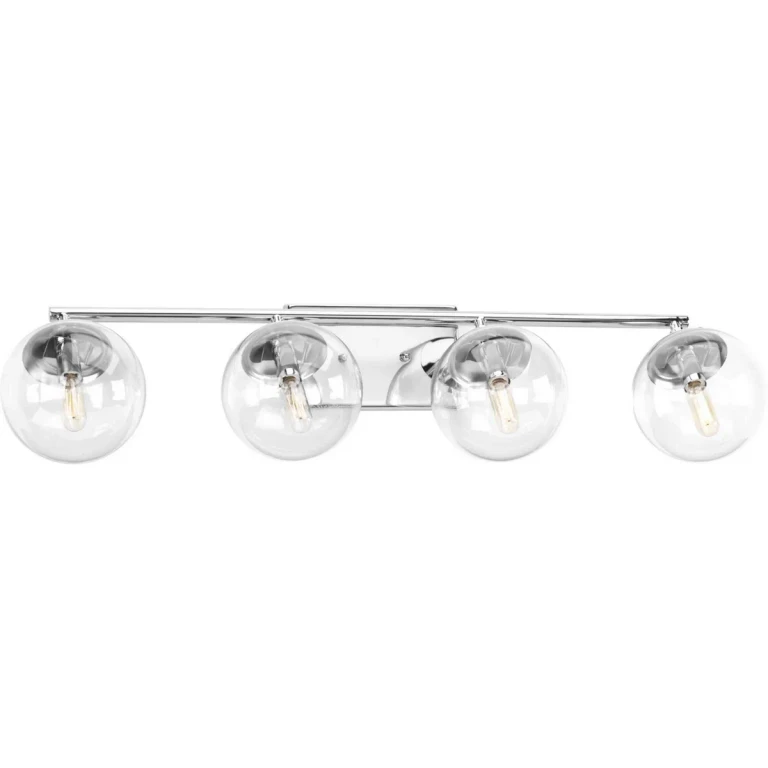 Polished Chrome Four Light Bath from the Mod Collection