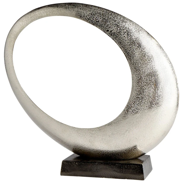 Clearly Through Sculpture in Raw Nickel