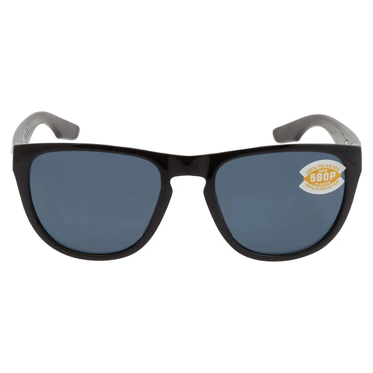 Costa Del Mar Irie Gray Polarized Polycarbonate 580P Aviator Unisex Sunglasses 6S9082 908203 55