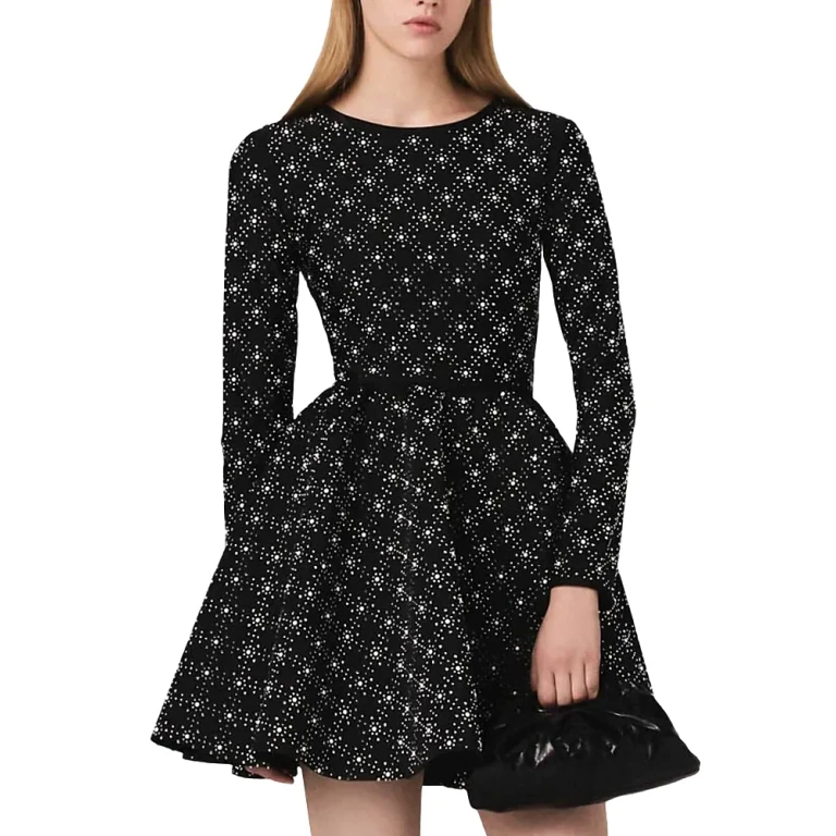 Maje Royalperla Babydoll Dress