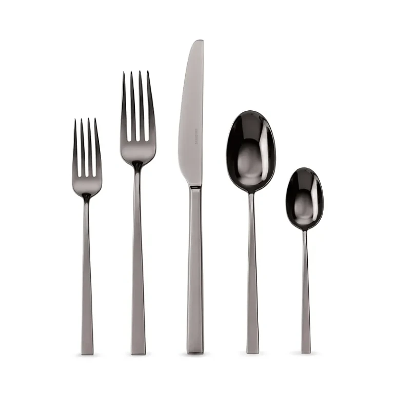 Sambonet Linea Q Black 5-Piece Place Setting