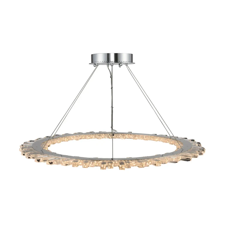 Chrome LED Pendant from the Quasar Collection
