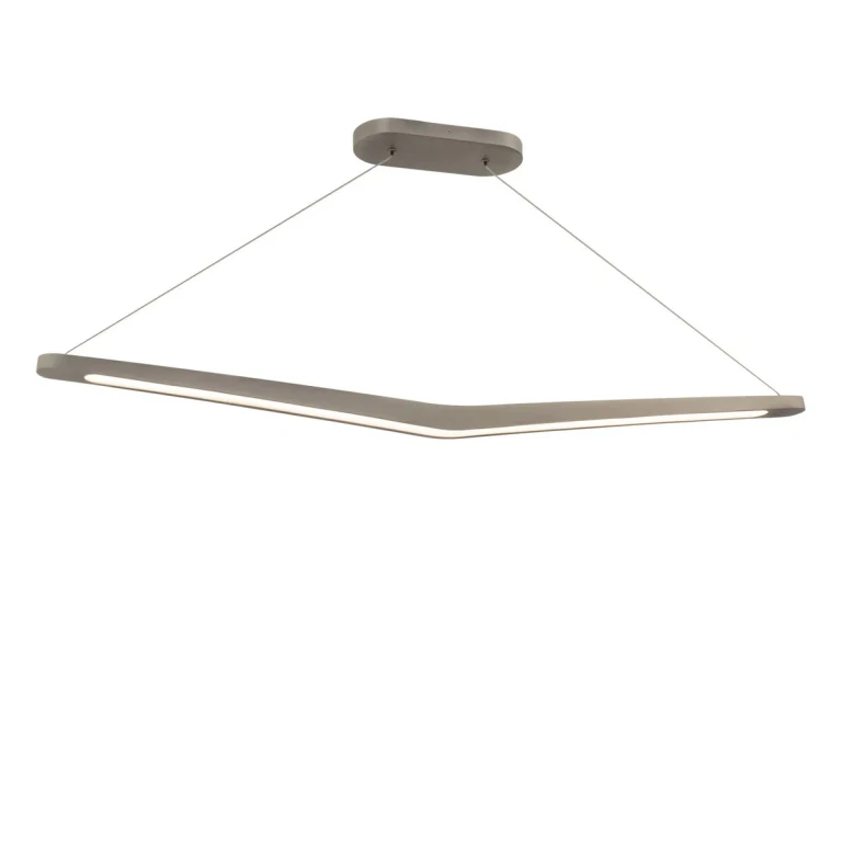 Brushed Nickel LED Linear Pendant from the Alleron Collection