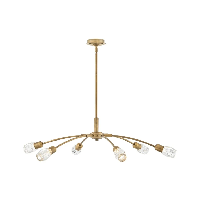 Heritage Brass LED Chandelier from the Atera Collection