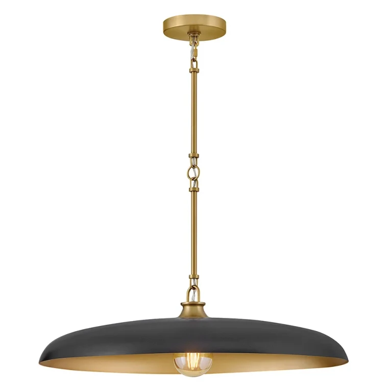 Lacquered Brass LED Chandelier from the Sadie Collection