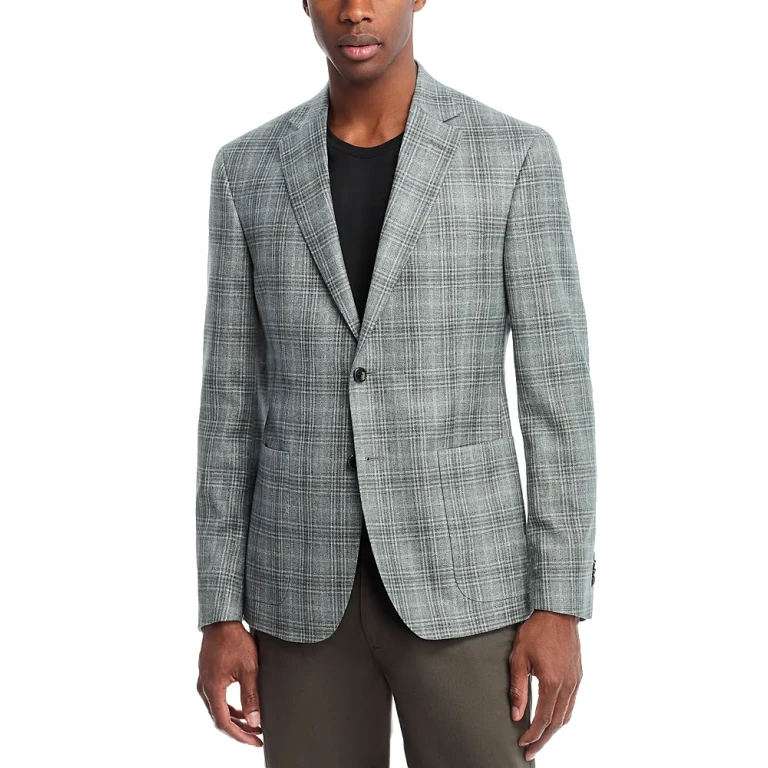 Plaid Regular Fit Unstructured Sport Coat - Exclusive
