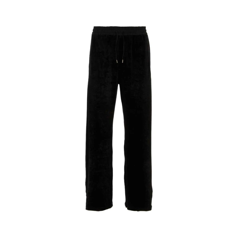 Saint Laurent Black Stretch Chenille Joggers