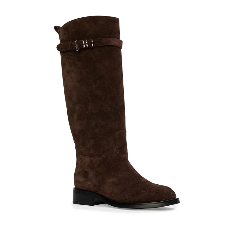 Black Suede Studio Women's Classic Riding Boots