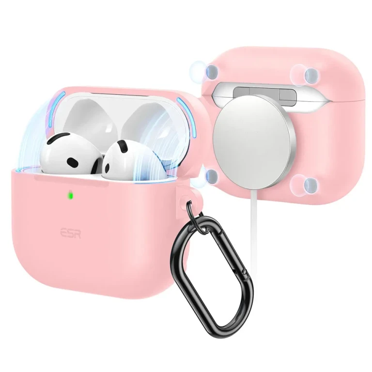 Funda ESR Cloud Soft para AirPods 4 (HaloLock) - Negro