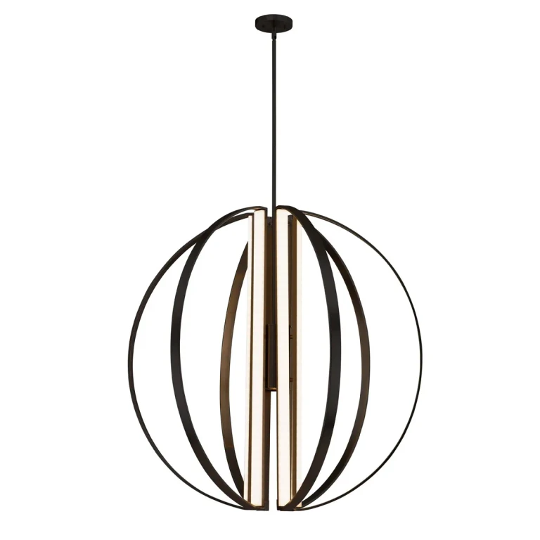Matte Black LED Chandelier from the Liv Collection