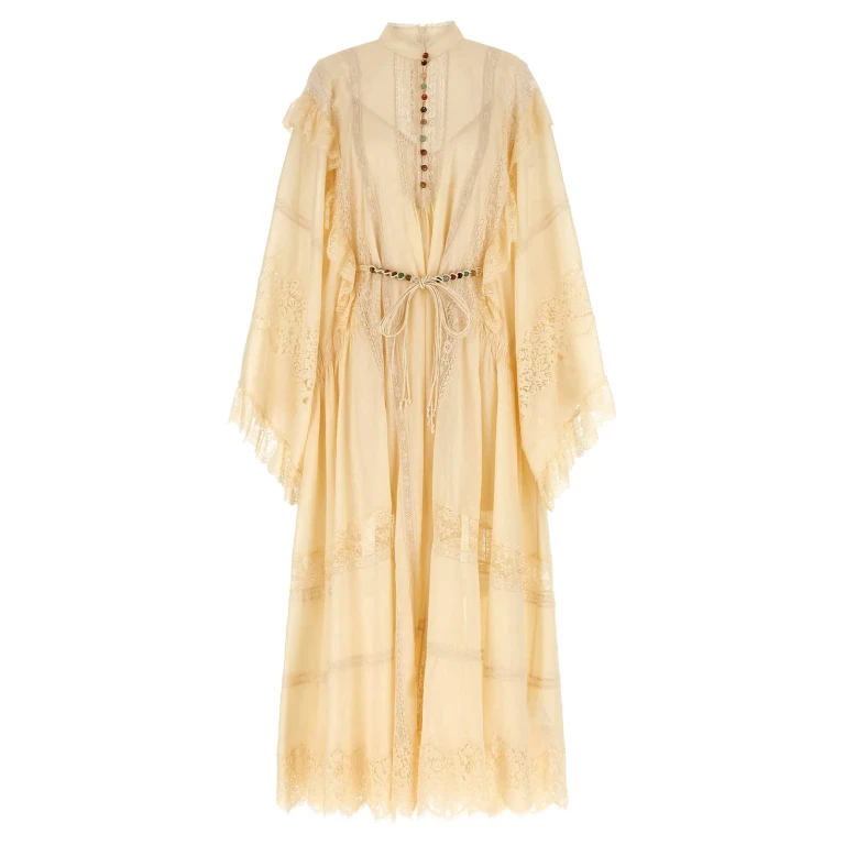 Zimmermann Robe Au Genou - Blanc