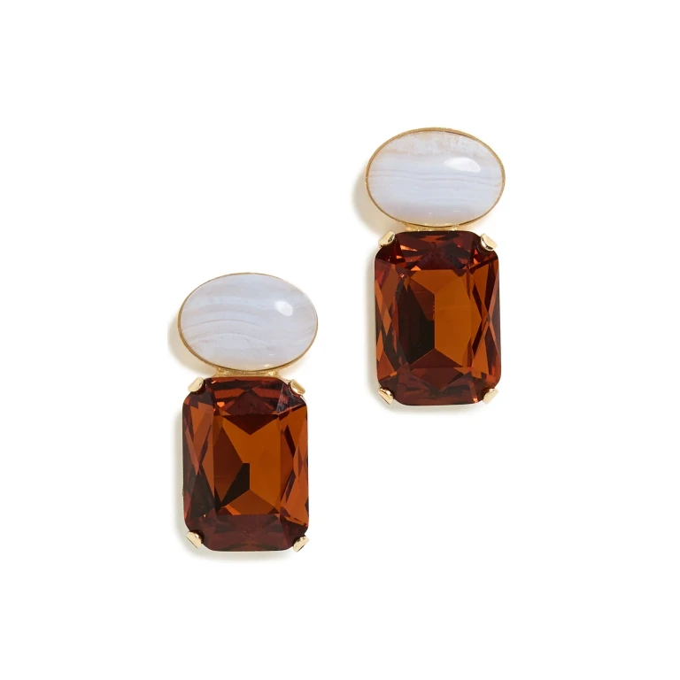 Jennifer Behr Elin Earrings Golden One Size