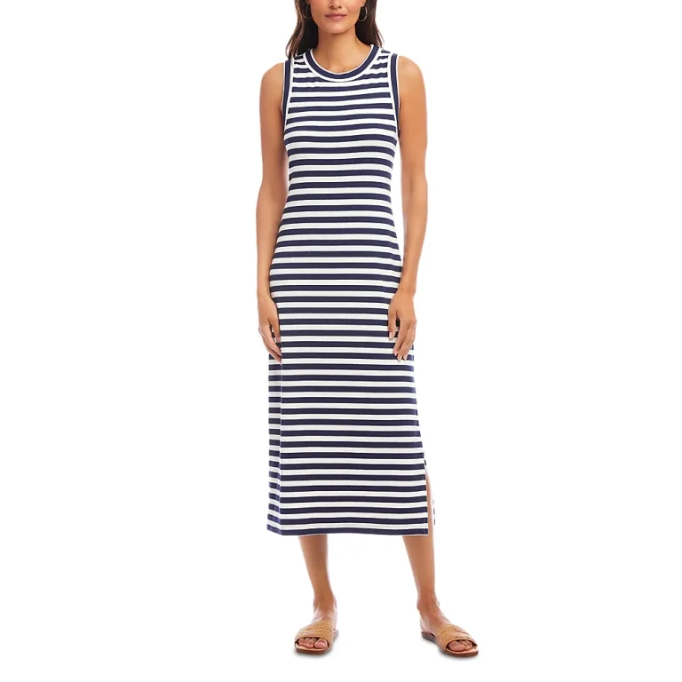 Karen Kane Striped Midi Column Dress