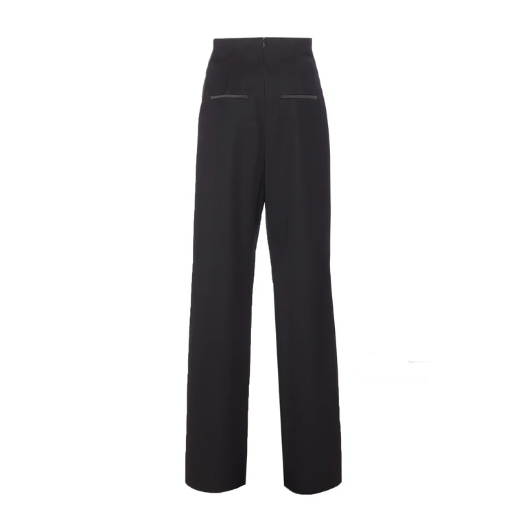 Max Mara Trousers Black Virgin Wool - Women