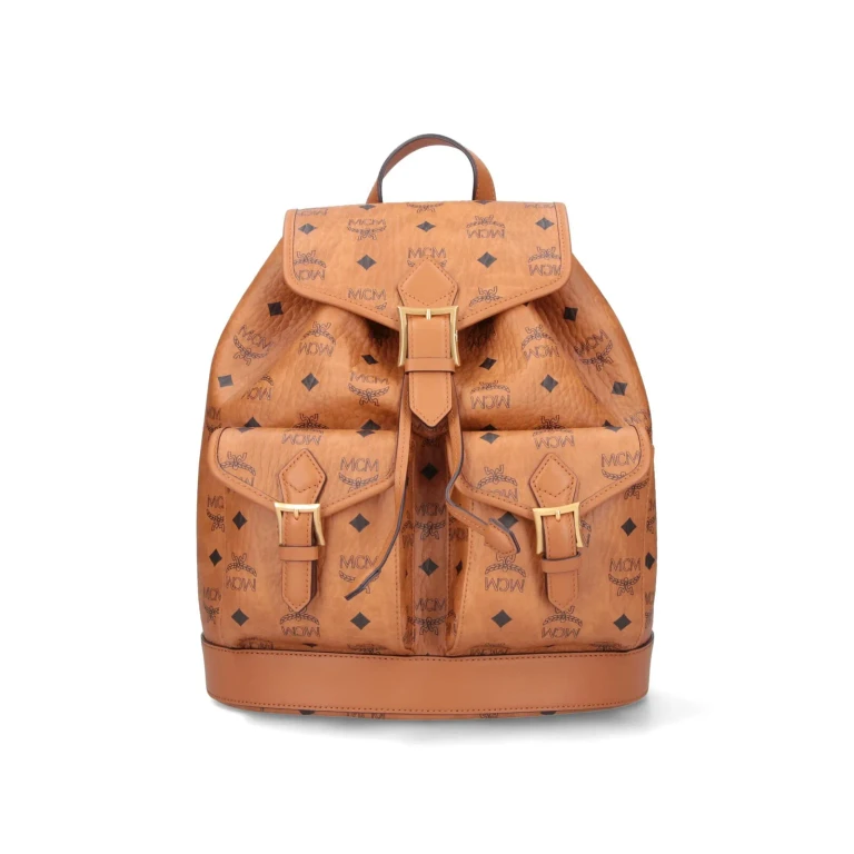 MCM Printed Canvas Backpack