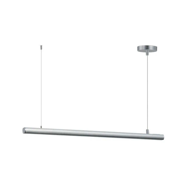 Satin Aluminum LED Linear Pendant from the Continuum Collection