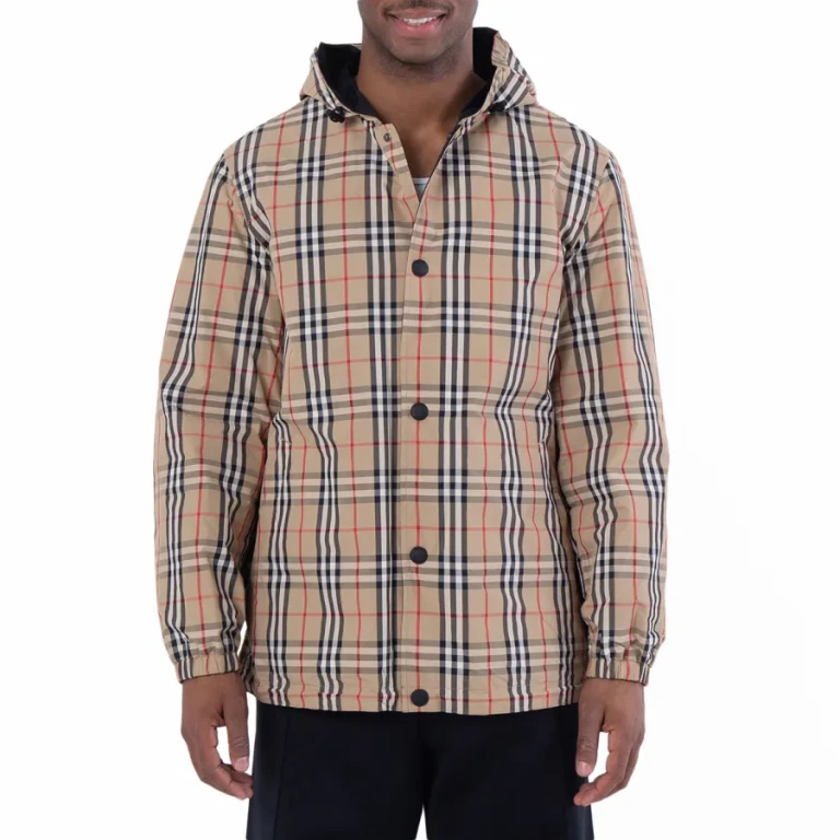 Burberry Checked Reversible Hooded Jacket