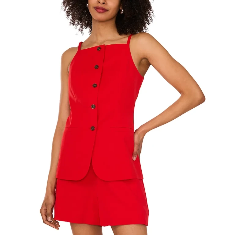 1.state Button Front Vest