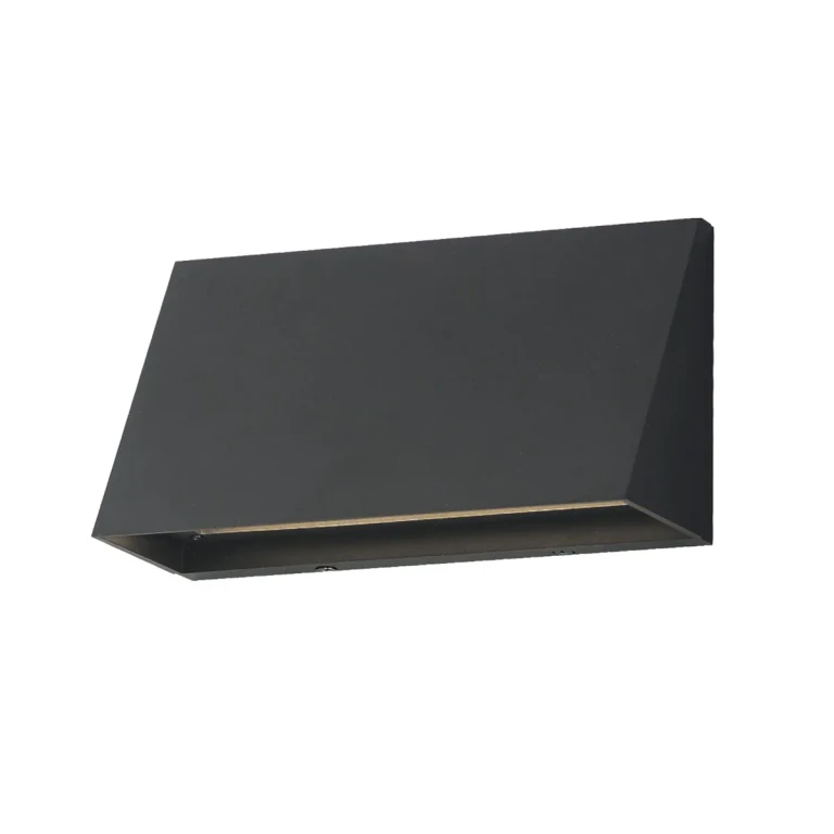 Black LED Outdoor Wall Sconce from the Pathfinder Collection