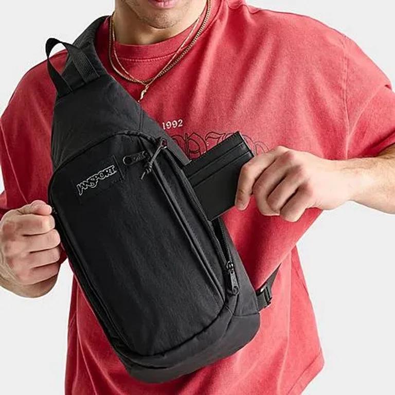 Jansport Move Sling FX Crossbody Bag (6L) in Black