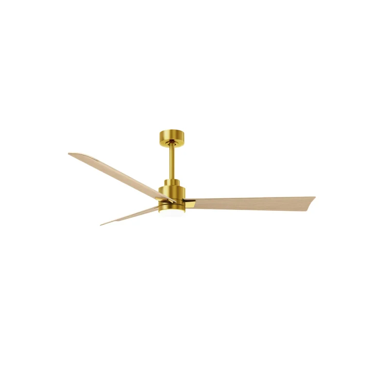 Brushed Brass 56" Ceiling Fan from the Alessandra - LK Collection
