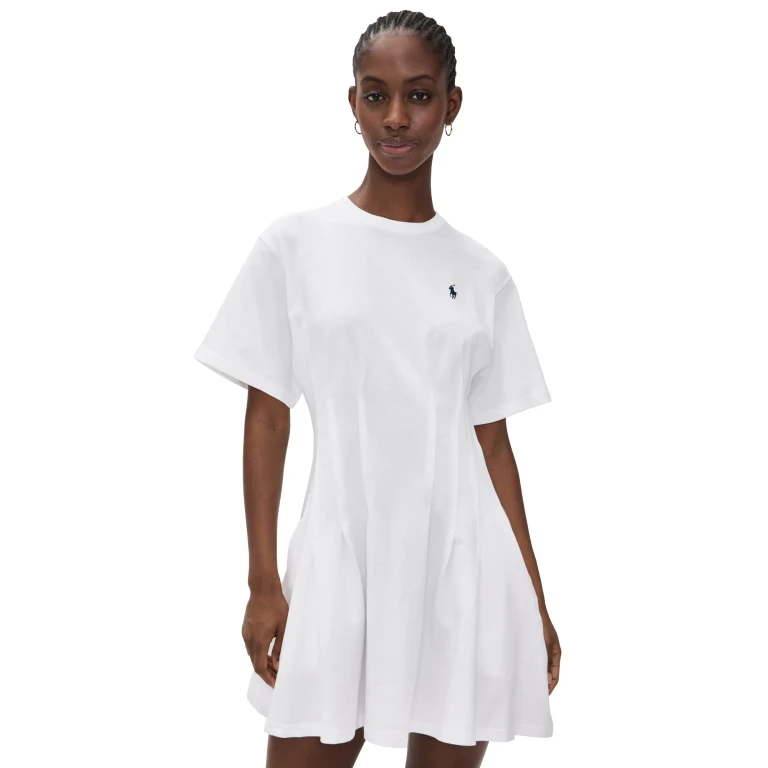 Polo Ralph Lauren Shaped Tee Dress White L