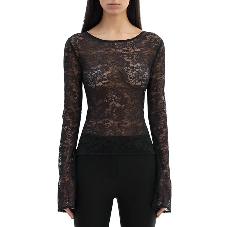 Lamarque Lace Bell Sleeve Top