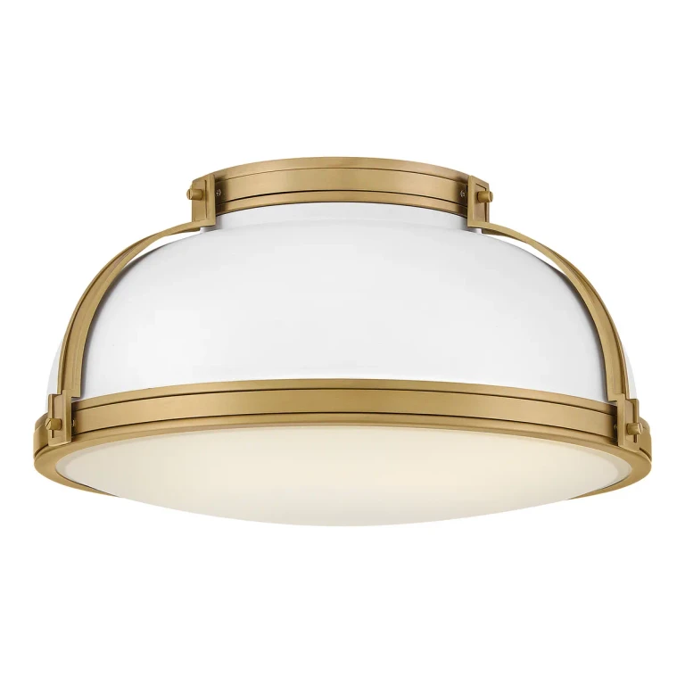 Matte White LED Flush Mount from the Barton Collection