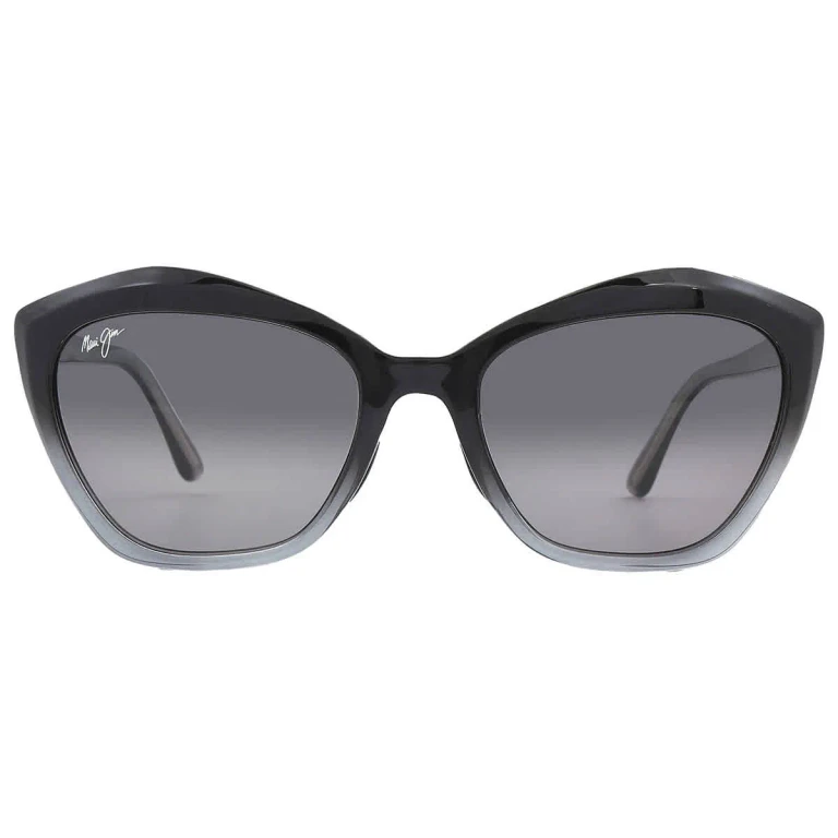 Maui Jim Lotus Neutral Grey Butterfly Ladies Sunglasses GS827-02J 56
