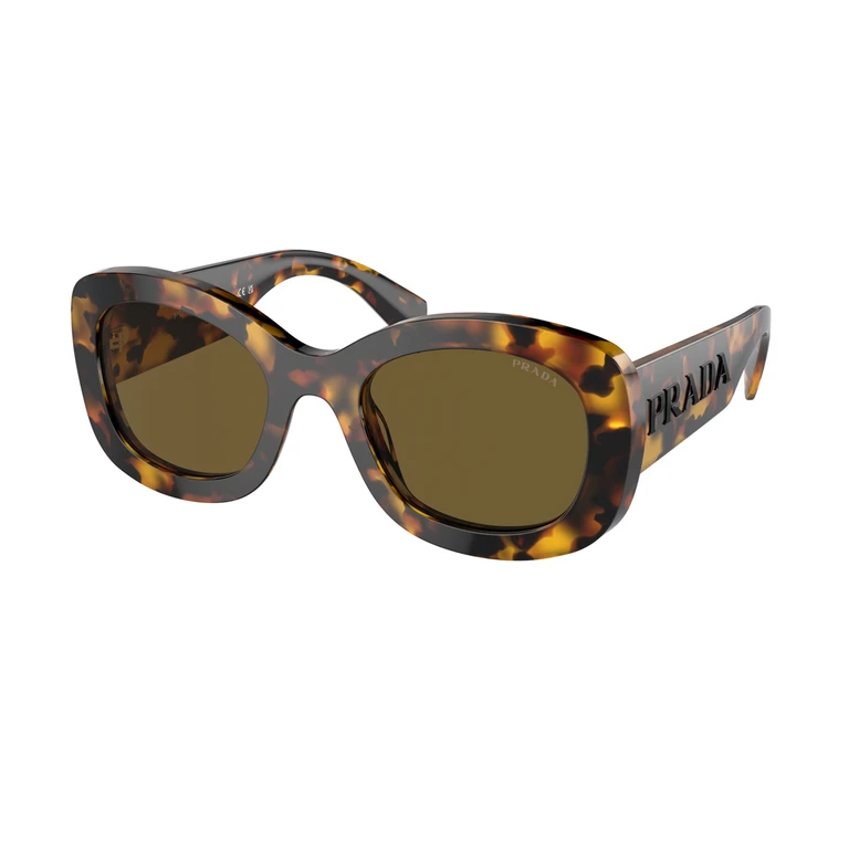 Prada PRA A13S VAU01T Miele Tartarugato Marrone Acetate Occhiali Da Sole - Women